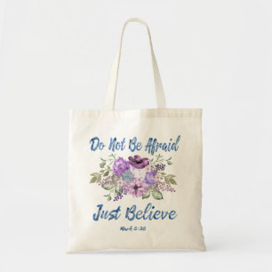 Watercolor Bible Quote Budget Tote Bag