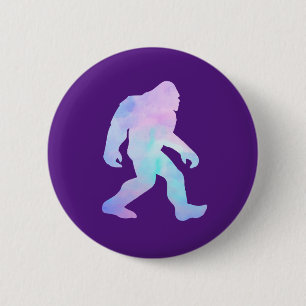 Watercolor Bigfoot 6 Cm Round Badge