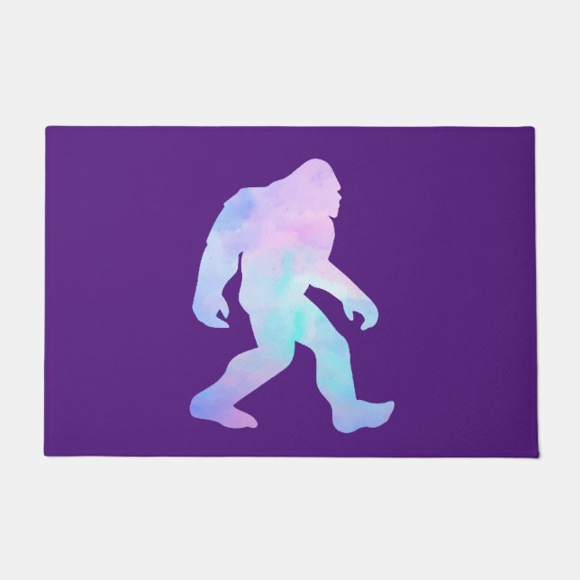 Watercolor Bigfoot    Doormat (Front)