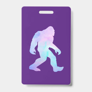 Watercolor Bigfoot       ID Badge