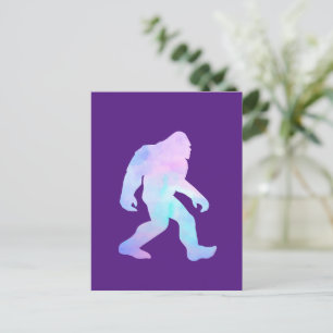 Watercolor Bigfoot Invitation Postcard