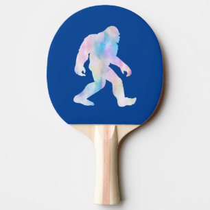 Watercolor Bigfoot Ping Pong Paddle
