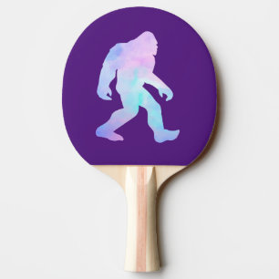 Watercolor Bigfoot Ping Pong Paddle
