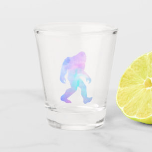Watercolor Bigfoot Shot Glass