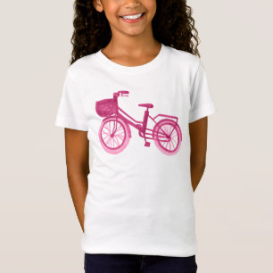 Watercolor Bike- Pink T-Shirt