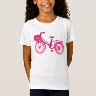 Watercolor Bike- Pink T-Shirt