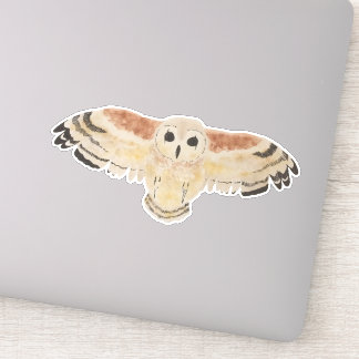 Watercolor Bird Marsh Owl