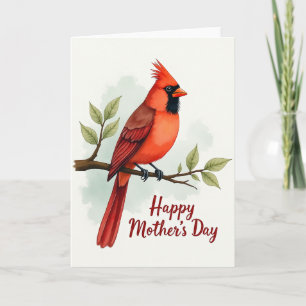 Watercolor Bird Mothers Day Card