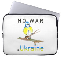 Watercolor bird No war in Ukraine