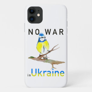 Watercolor bird No war in Ukraine Laptop Sleeve Un Case-Mate iPhone Case