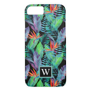 Watercolor Bird Of Paradise   Add Your Initial Case-Mate iPhone Case