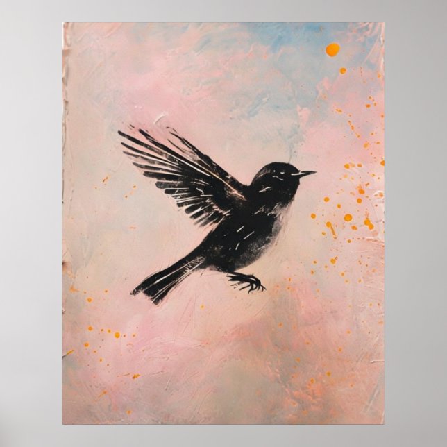 Watercolor Bird Printable Wall Art (Front)