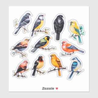 Watercolor Bird Scrapbook Stationery