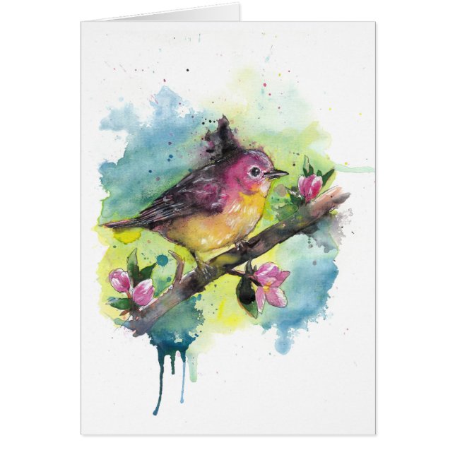 Watercolor bird three (Front)