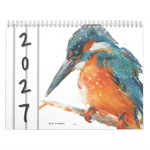 Watercolor Birds Wall Calendar 2027