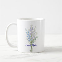 Watercolor Birth Flower Larkspur Custom