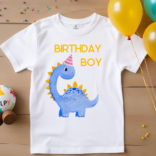 Watercolor Birthday Boy Dino T-Shirt