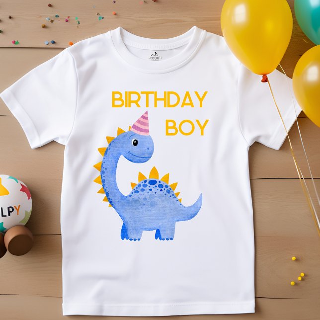 Watercolor Birthday Boy Dino T-Shirt (Creator Uploaded)
