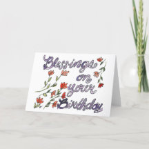 Watercolor Birthday Card