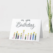 Watercolor Birthday Card