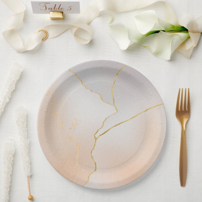 Watercolor birthday Paper Plate (Wedding)