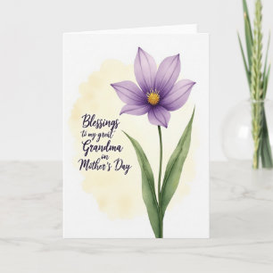 Watercolor Blessings Mothers Day Card