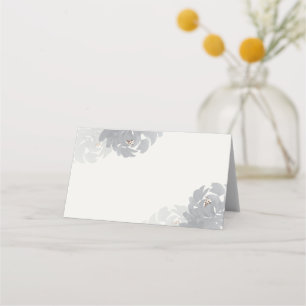 Watercolor blooms floral place card