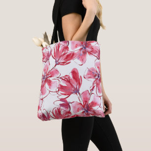 Watercolor Blossom Tote Bag