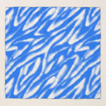 Watercolor blue and white zebra pattern scarf<br><div class="desc">Watercolor blue and white zebra pattern. Blurred animal print.</div>
