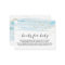 Watercolor Blue Book Request Invitation Insert