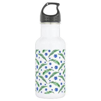 Watercolor Blue cornflowers 532 Ml Water Bottle