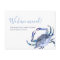 Watercolor Blue Crab Moving Announcement Postcard