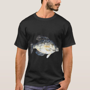 Watercolor Blue Crappie Illustration T-Shirt