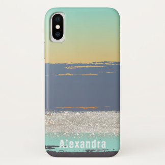 Watercolor Blue Custom Case-Mate iPhone Case