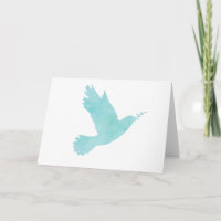 Watercolor Blue Dove