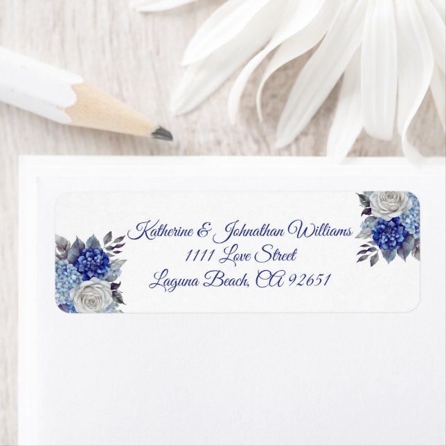 Watercolor Blue Flower Bouquet-Wedding- (Insitu)