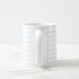 Watercolor Blue Gingham Coffee Mug