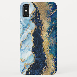 Watercolor Blue Gold Marble  Case-Mate iPhone Case