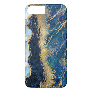 Watercolor Blue Gold Marble  Case-Mate iPhone Case