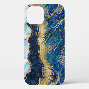 Watercolor Blue Gold Marble  Case-Mate iPhone Case