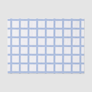 Watercolor Blue Lattice Tissue Paper
