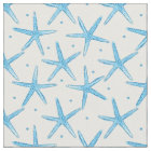Watercolor Blue Sea Stars Pattern
