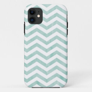 Watercolor Blue/Teal Chevron Pattern Case-Mate iPhone Case