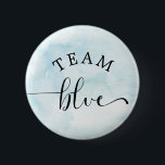 Watercolor Blue Team Blue Button<br><div class="desc">Watercolor Blue Team Blue Button. Matching items available.</div>