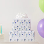 Watercolor Blue Wildflower Wedding  Wrapping Paper<br><div class="desc">Beautiful blue wildflower wrapping paper - perfect for weddings,  bridal showers and birthdays.</div>