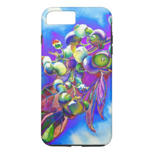 Watercolor blueberries blue berries blue fruit  iPhone 8 plus/7 plus case