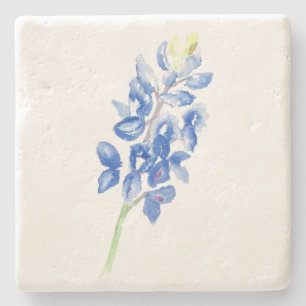 Watercolor Bluebonnet 1 Stone Coaster