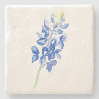 Watercolor Bluebonnet 1 Stone Coaster