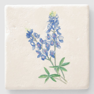 Watercolor Bluebonnet 3 Stone Coaster