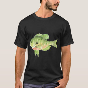Watercolor Bluegill Fish T-Shirt